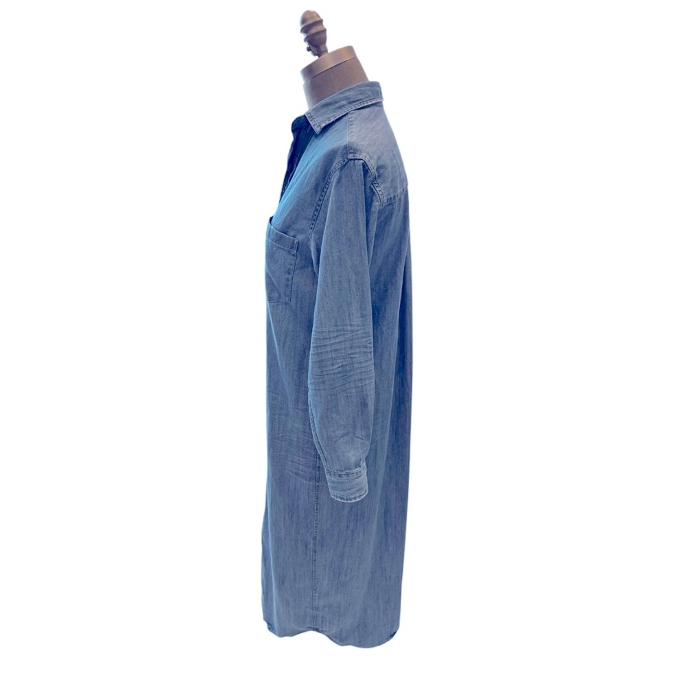 Frank & Eileen Blue Denim Maxi Shirt Dress - Picture 6 of 15